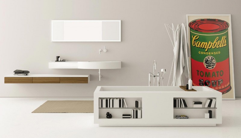 Bañera rectangular Confort Tank LED 3 de Moma Design