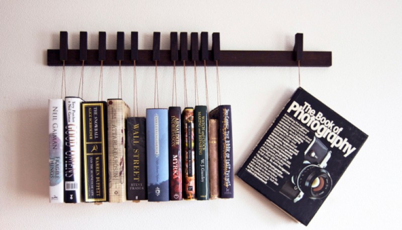 Estantería colgante de madera | buenespacio