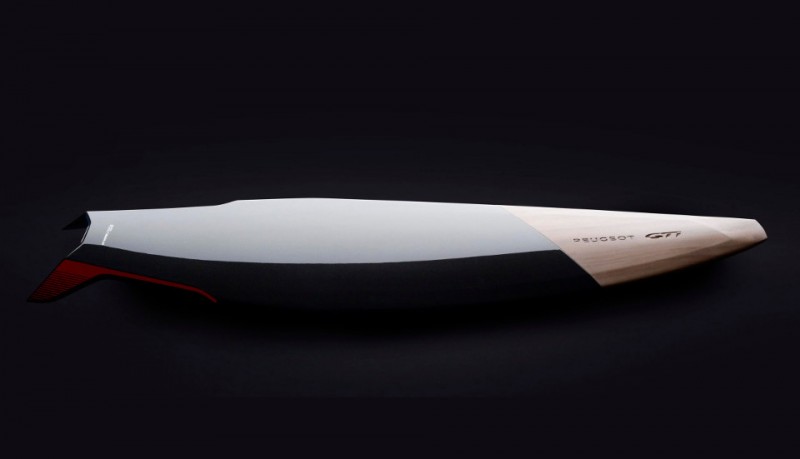 Tabla de surf GTi de Peugeot design lab