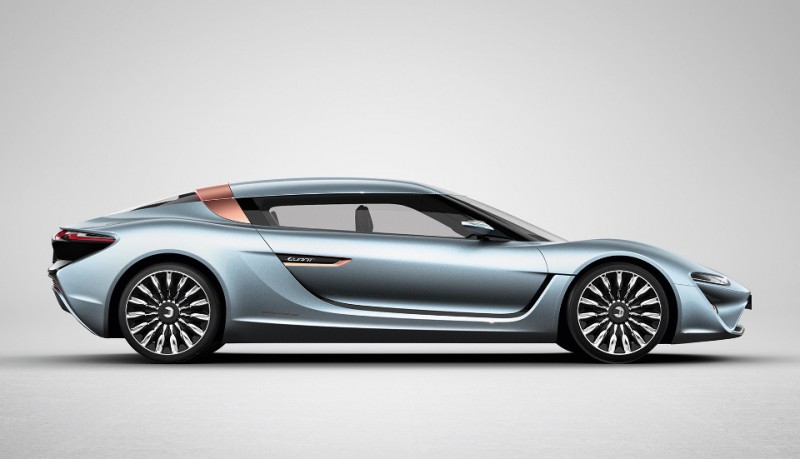 Quant E-Sportlimousine coche eléctrico basado en agua marina
