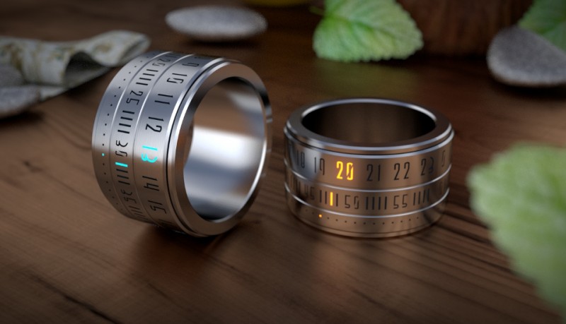 Ring clock reloj de anillo