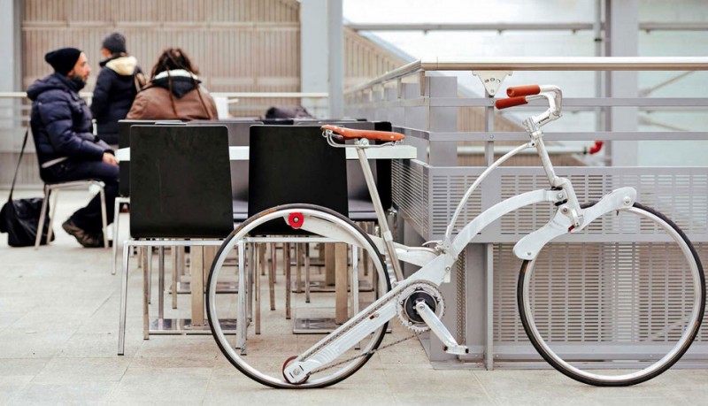 Sada la bicicleta que se pliega como un paraguas