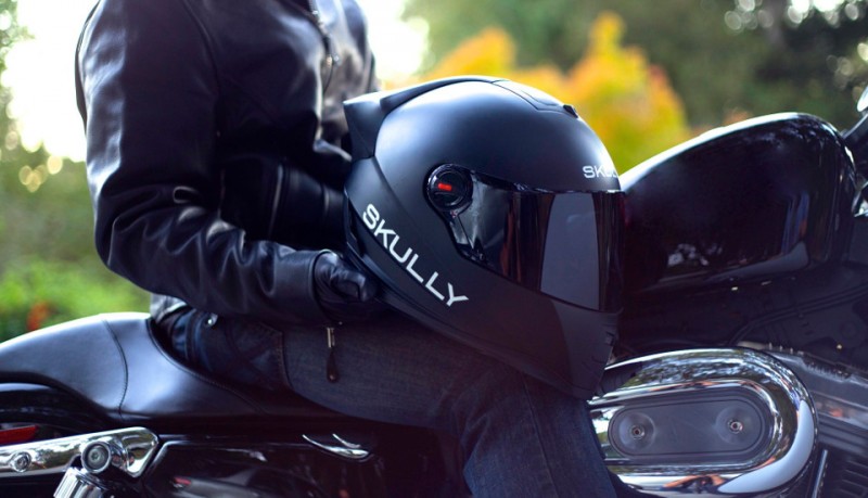 Scully P-1 casco cámara trasera y manos libres