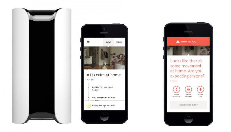 Sistema de seguridad para iPhone Android Canary