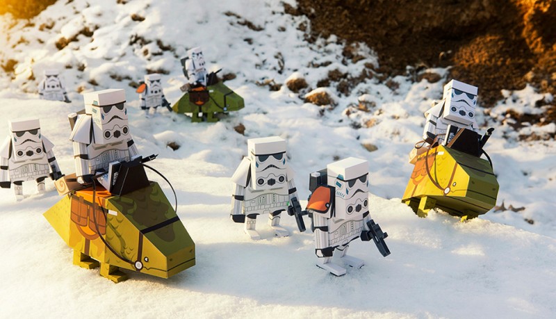 Momot Star Wars de papel