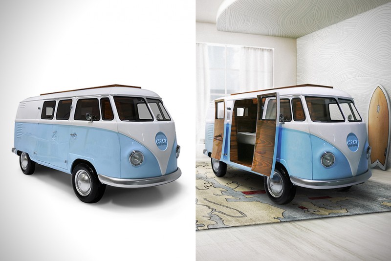 Cama dormitorio furgoneta Volkswagen