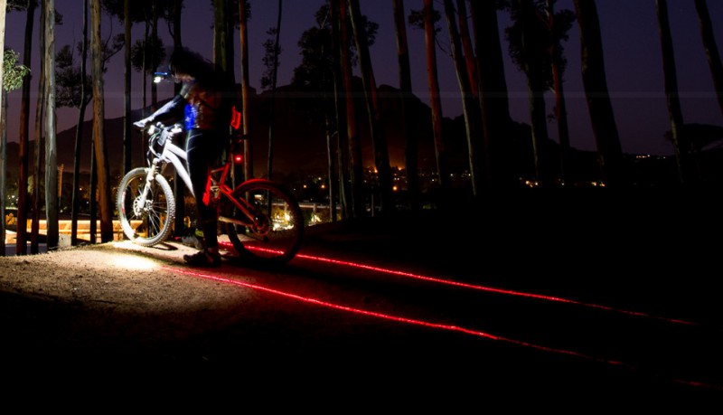 X-Fire 5 luces LED laser para bicicletas